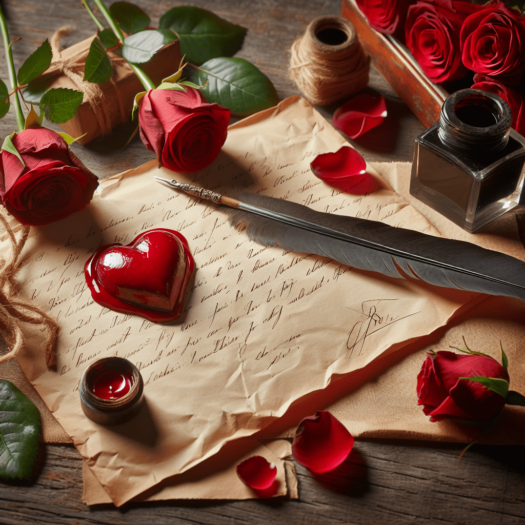 Mi valentin sonríe al leer una carta de amor.