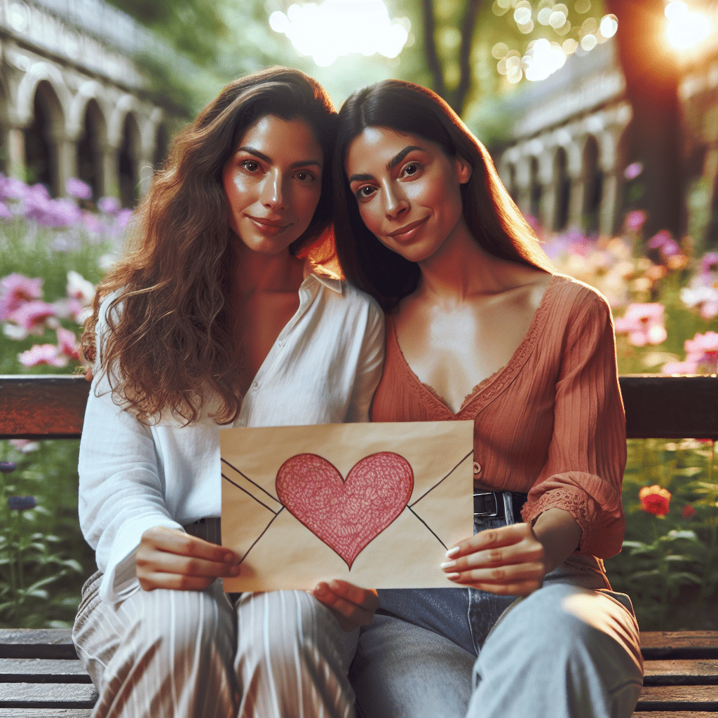 Mi hermana, en su mundo, descubre el amor en cada palabra de la carta.