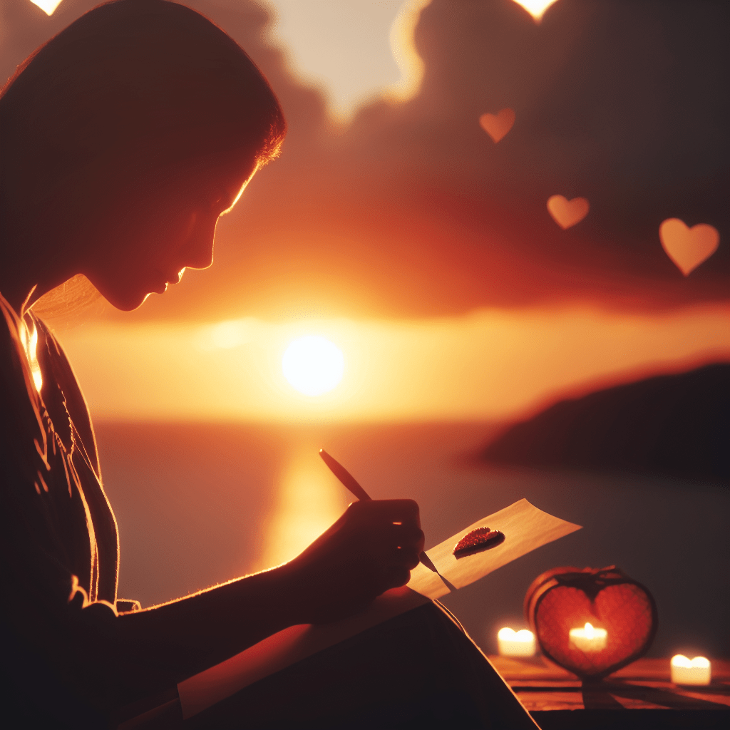 Caballero leyendo carta de amor con expresión conmovida.